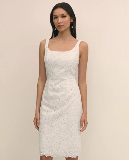 Floral Lace Overlay Sheath Dress, image 2