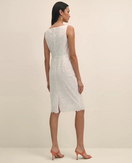 Floral Lace Overlay Sheath Dress, image 3