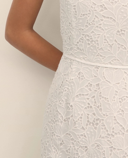 Floral Lace Overlay Sheath Dress, image 4