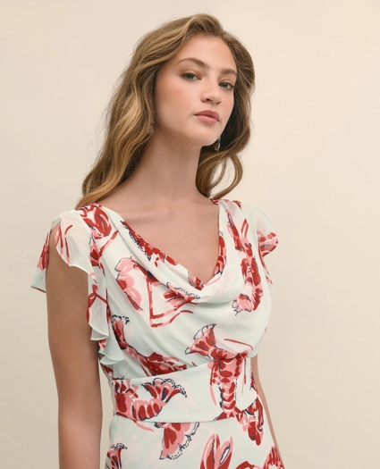 Chiffon Lobster Maxi Dress, image 2