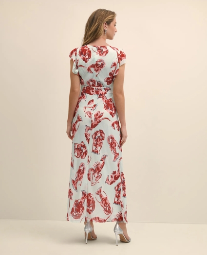 Chiffon Lobster Maxi Dress, image 4