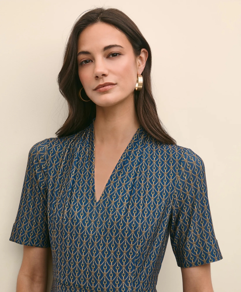 Effortless Knit Dress in Link Print, image 3