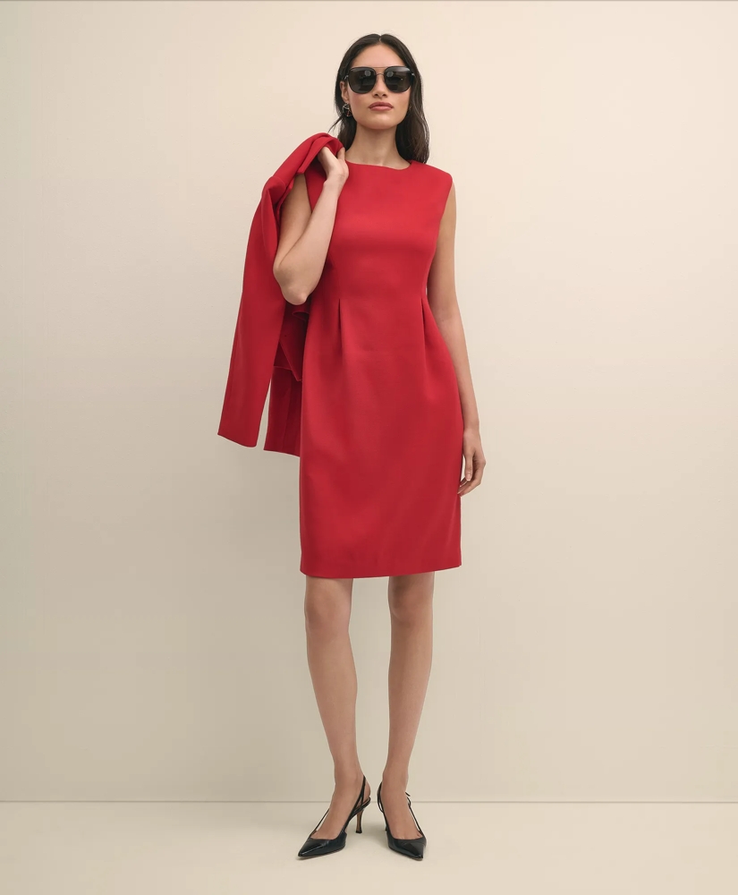 Wool Blend Tulip Sheath Dress, image 4