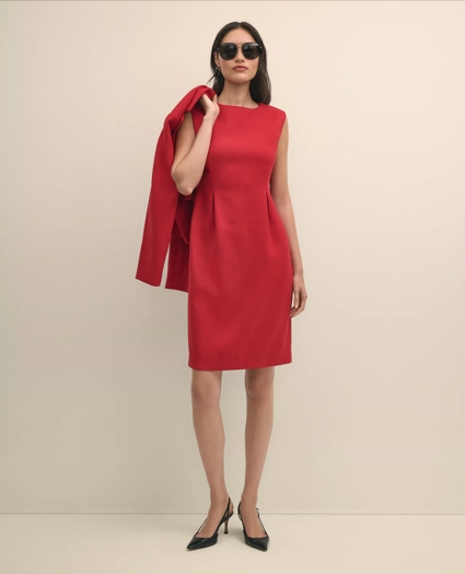 Wool Blend Tulip Sheath Dress, image 4