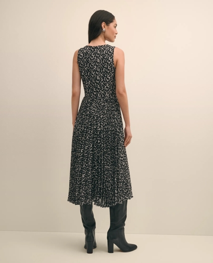 Leaf Motif Jacquard Dress, image 4