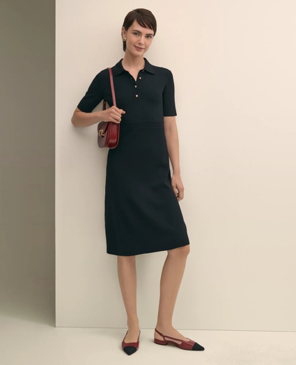 Viscose Polo Knit Dress, image 1