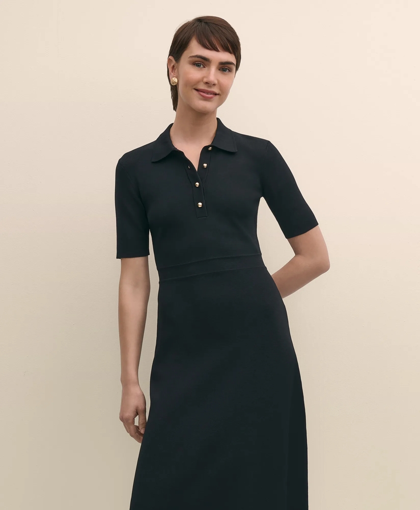 Viscose Polo Knit Dress, image 2
