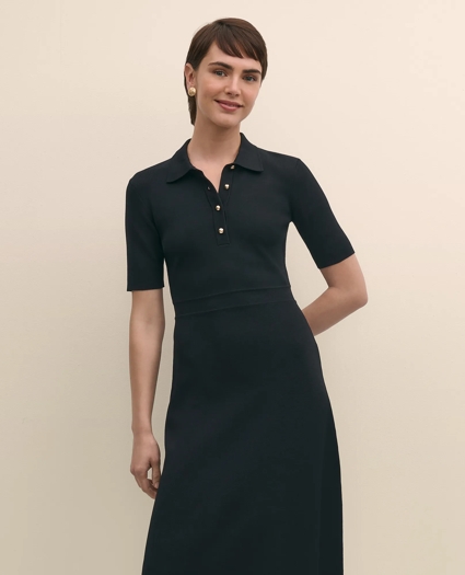 Viscose Polo Knit Dress, image 2