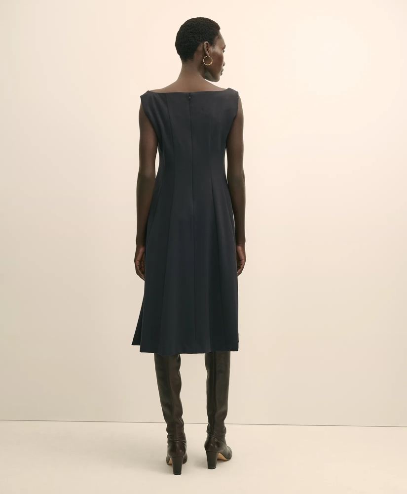 Jersey Scoop Fit-and-Flare Dress, image 4