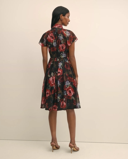 Flutter-Sleeve Halter Dress, image 5