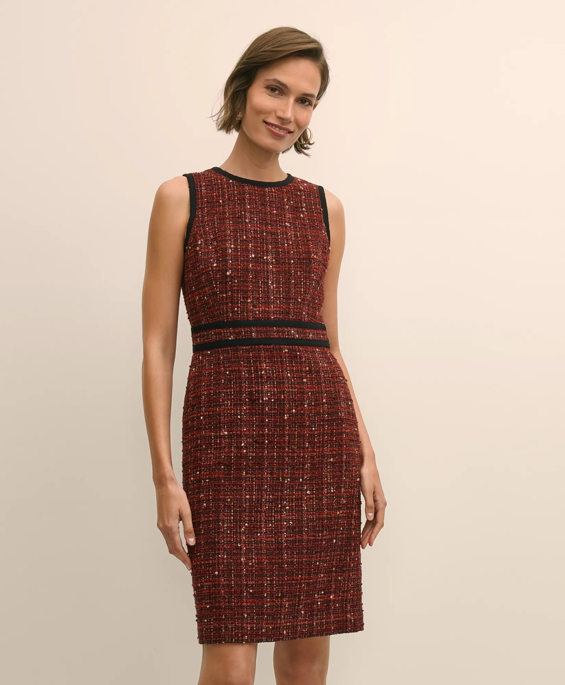 Boucle Tipped Sheath Dress