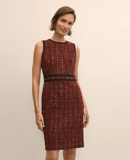 Boucle Tipped Sheath Dress, image 1