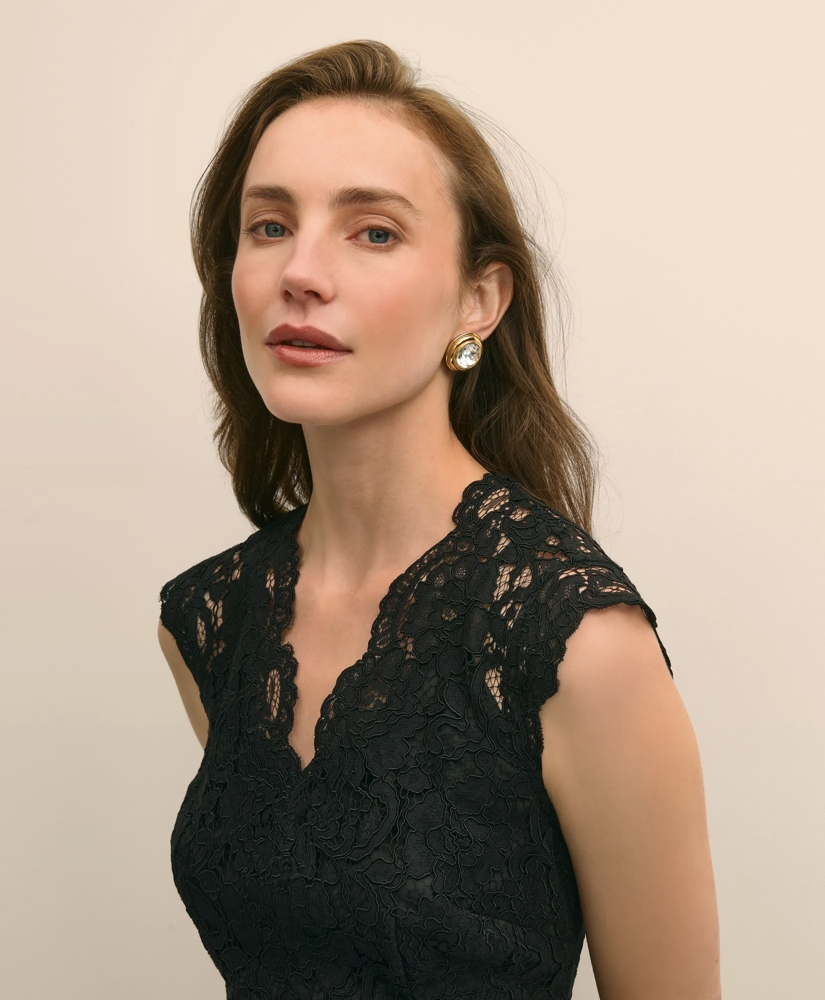 Cotton-Viscose Lace Dress, image 3