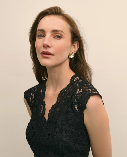 Cotton-Viscose Lace Dress, image 3