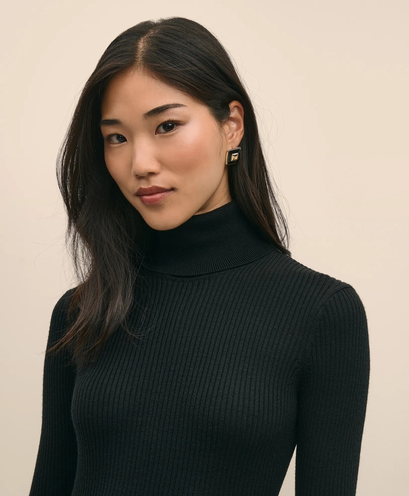 Merino Wool Turtleneck Dress, image 2