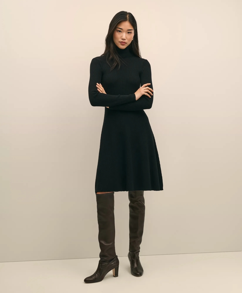 Merino Wool Turtleneck Dress, image 3