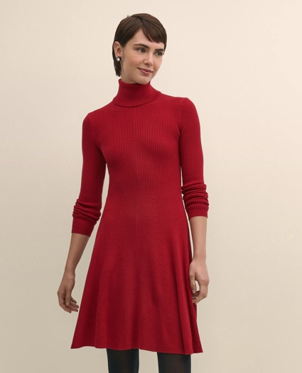 Merino Wool Turtleneck Dress, image 2