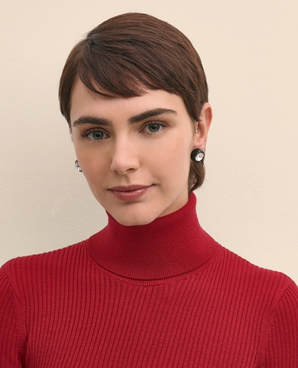 Merino Wool Turtleneck Dress, image 3