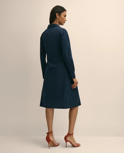 Supima&reg; Cotton Tie-Waist Shirt Dress, image 4