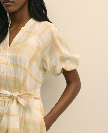 Cotton Madras Maxi Shirt Dress, image 3