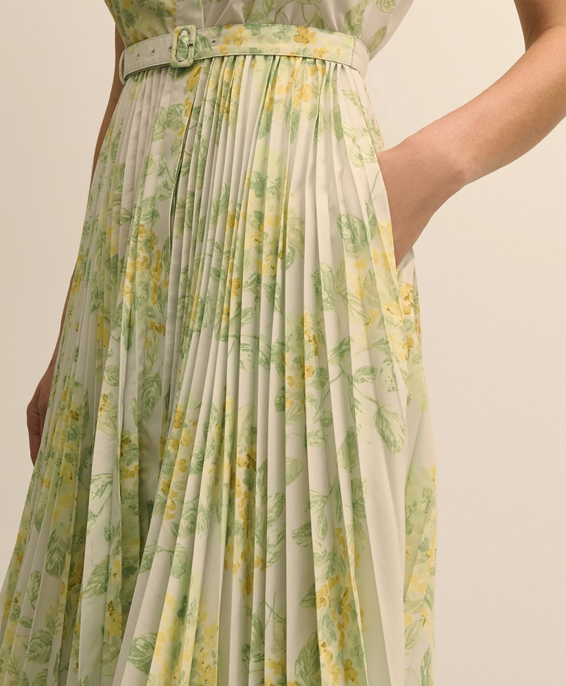 Floral A-Line Belted Shirt Dress, image 3