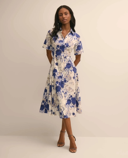 Cotton Floral Shirtdress, image 2