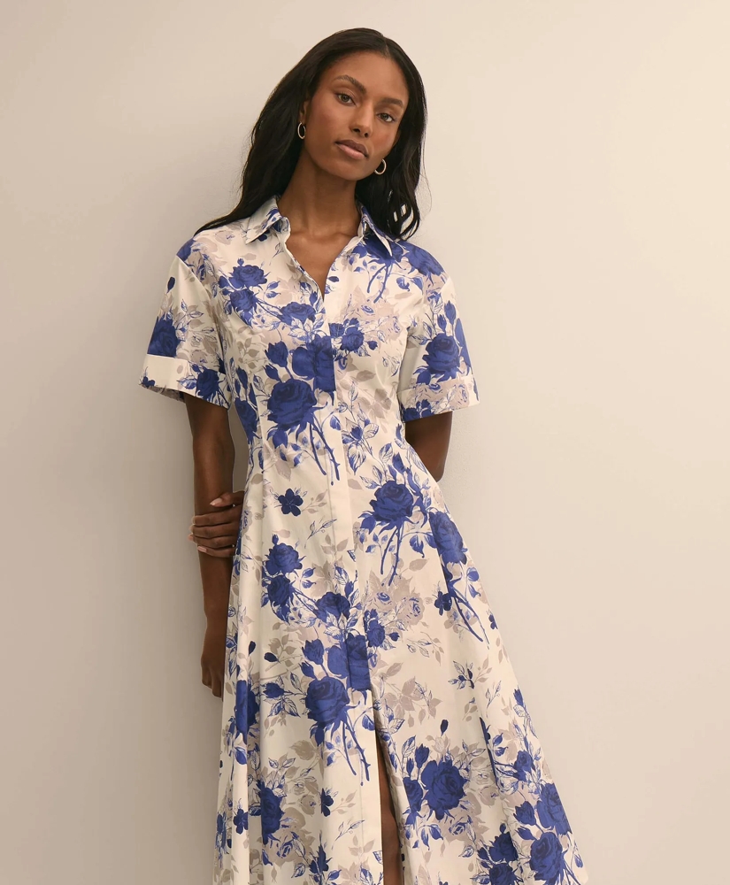 Cotton Floral Shirtdress, image 3