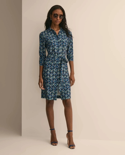 Jersey Belted Shirtdress, image 1