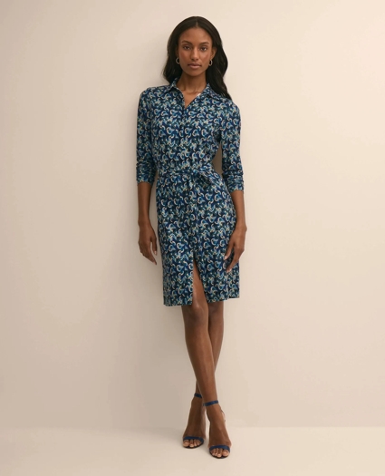 Jersey Belted Shirtdress, image 2