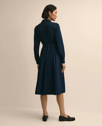 Cotton Denim Shirt Dress, image 4