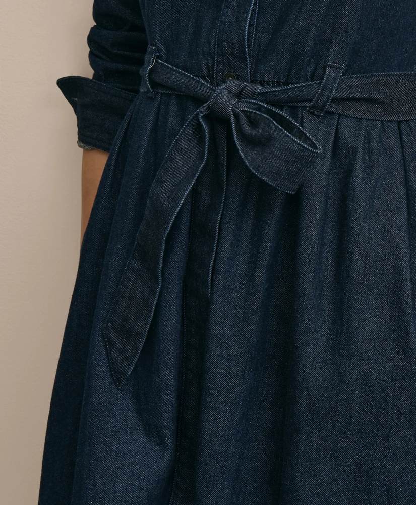 Cotton Denim Shirt Dress, image 5