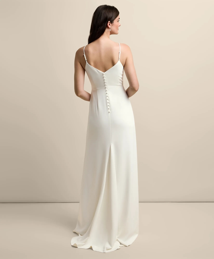 V-Neck Spaghetti Strap Gown, image 2