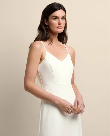 V-Neck Spaghetti Strap Gown, image 3