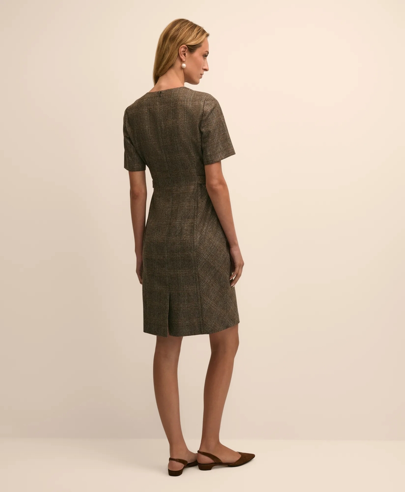 Wool Plaid Sheath Dress, image 3