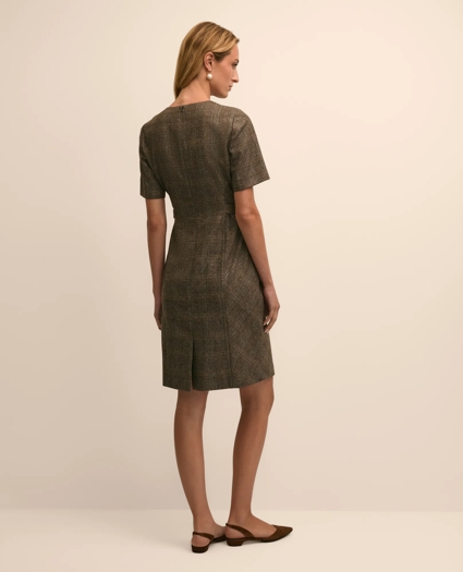 Wool Plaid Sheath Dress, image 3