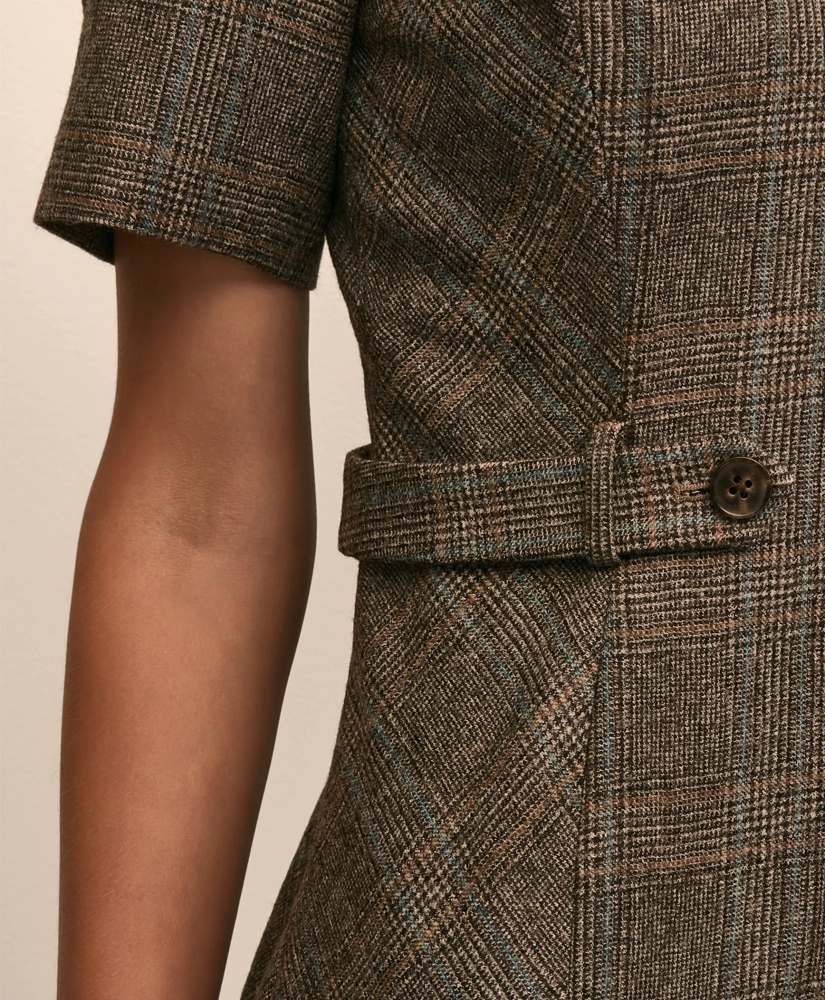 Wool Plaid Sheath Dress, image 4