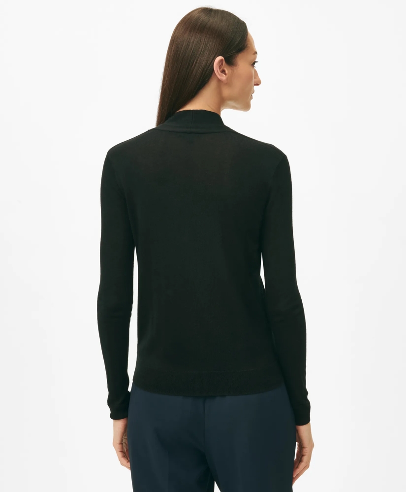 Silk-Cashmere Shawl-Collar Sweater, image 3