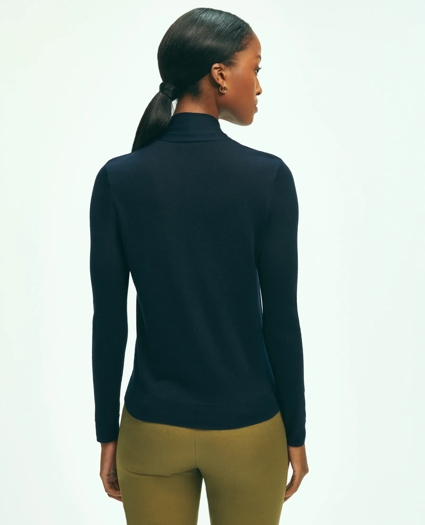 Silk-Cashmere Shawl-Collar Sweater, image 2