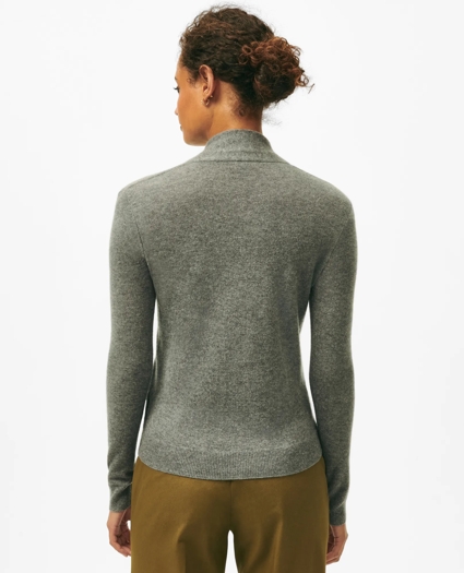 Silk-Cashmere Shawl-Collar Sweater, image 2