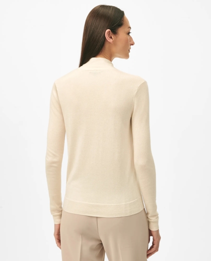 Silk-Cashmere Shawl-Collar Sweater, image 2