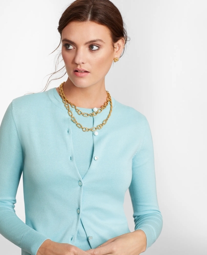 Lightweight Supima® Cotton Cardigan, image 1