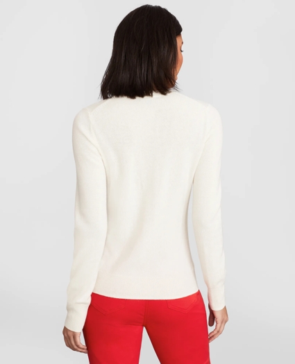 Floral-Patterned Silk-Cashmere Sweater, image 4