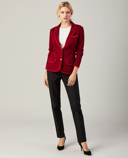 Merino Wool Milano-Knit Rowing Blazer, image 2