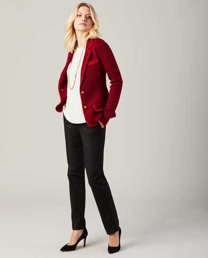 Merino Wool Milano-Knit Rowing Blazer, image 3