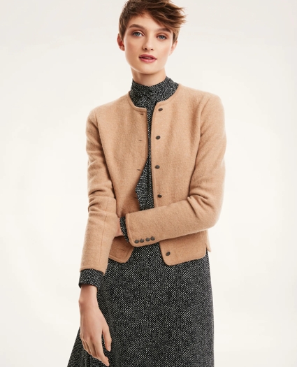 Boiled Merino Piped Cardigan, image 1