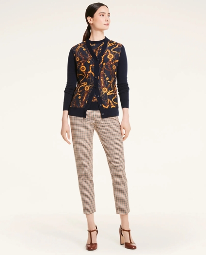 Merino Mixed-Media Rope Cardigan, image 2