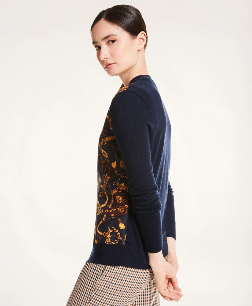 Merino Mixed-Media Rope Cardigan, image 3