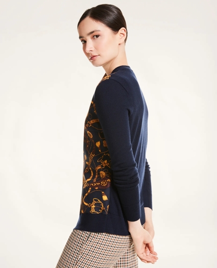 Merino Mixed-Media Rope Cardigan, image 3