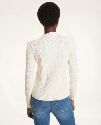 Merino Aran Pearl Sweater, image 2