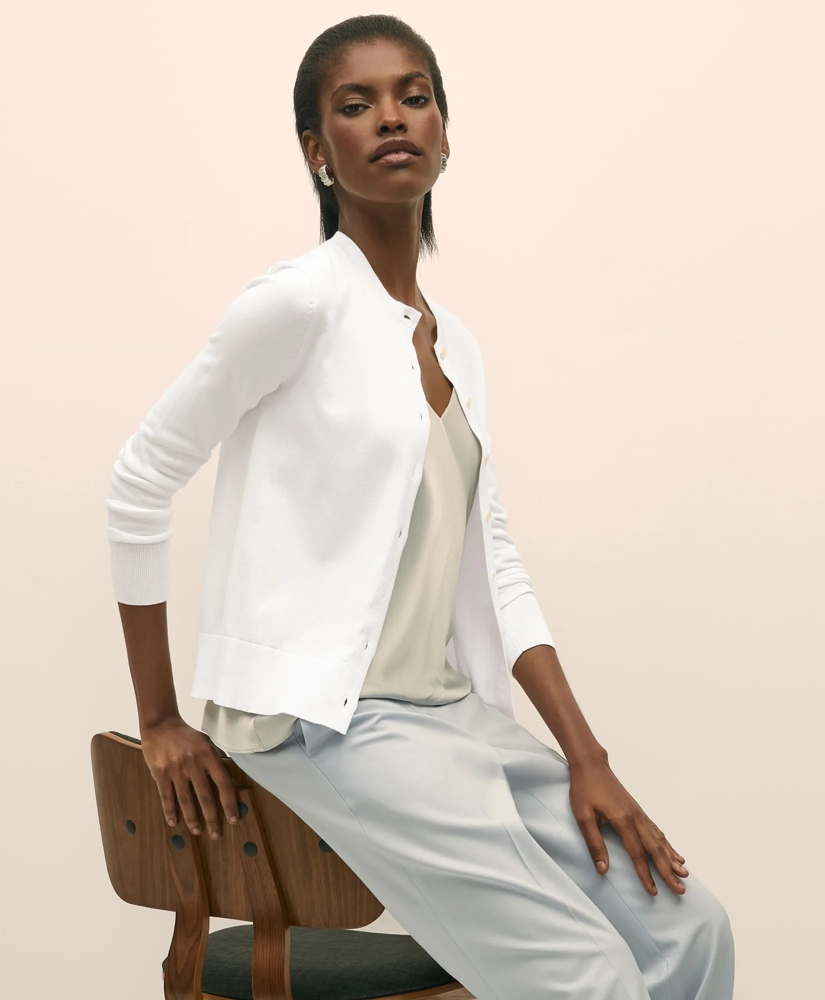 Supima® Cotton Cardigan, image 6